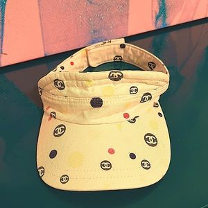 Canvas Chanel Sun Visor